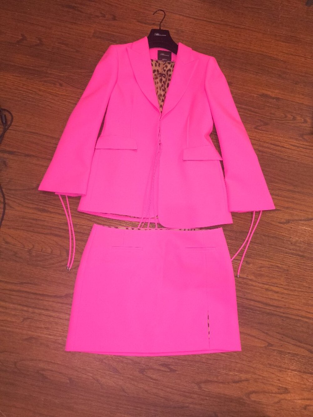 Blumarine Pink Skirt Suit